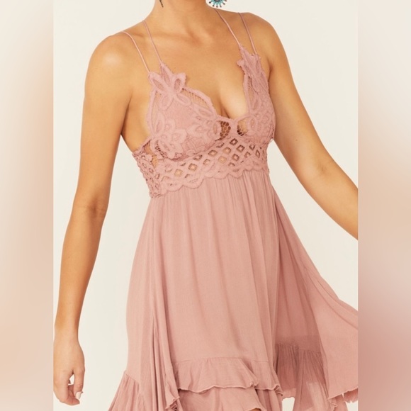 NWT Free People Adella spaghetti Adjustable Straps Size S Dress Color - Picture 5 of 9